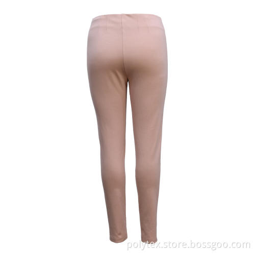 Ladies Pants Knit Trousers Ponte Basic Style